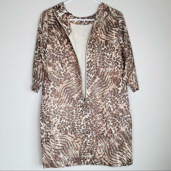 NWT SPELL & The Gypsy Ada Leopard Tunic Mini Dress - Picture 10 of 14